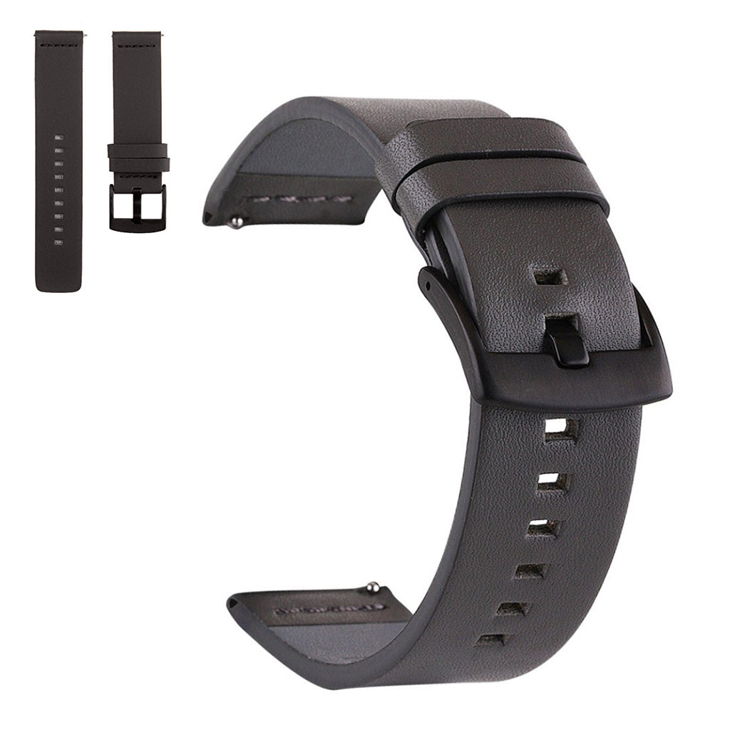 Genuine leather watch band for Seiko, Suunto and Sony watch - Grey#serie_2