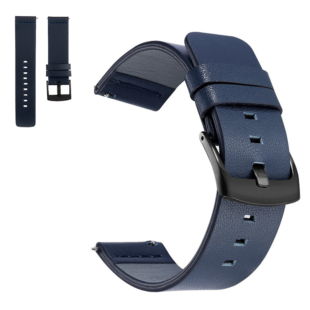 Genuine leather watch band for Seiko, Suunto and Sony watch - Blue#serie_3