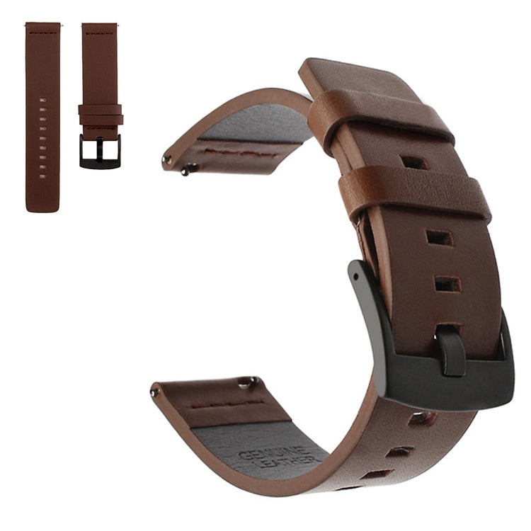 Genuine leather watch band for Seiko, Suunto and Sony watch - Dark Brown#serie_4