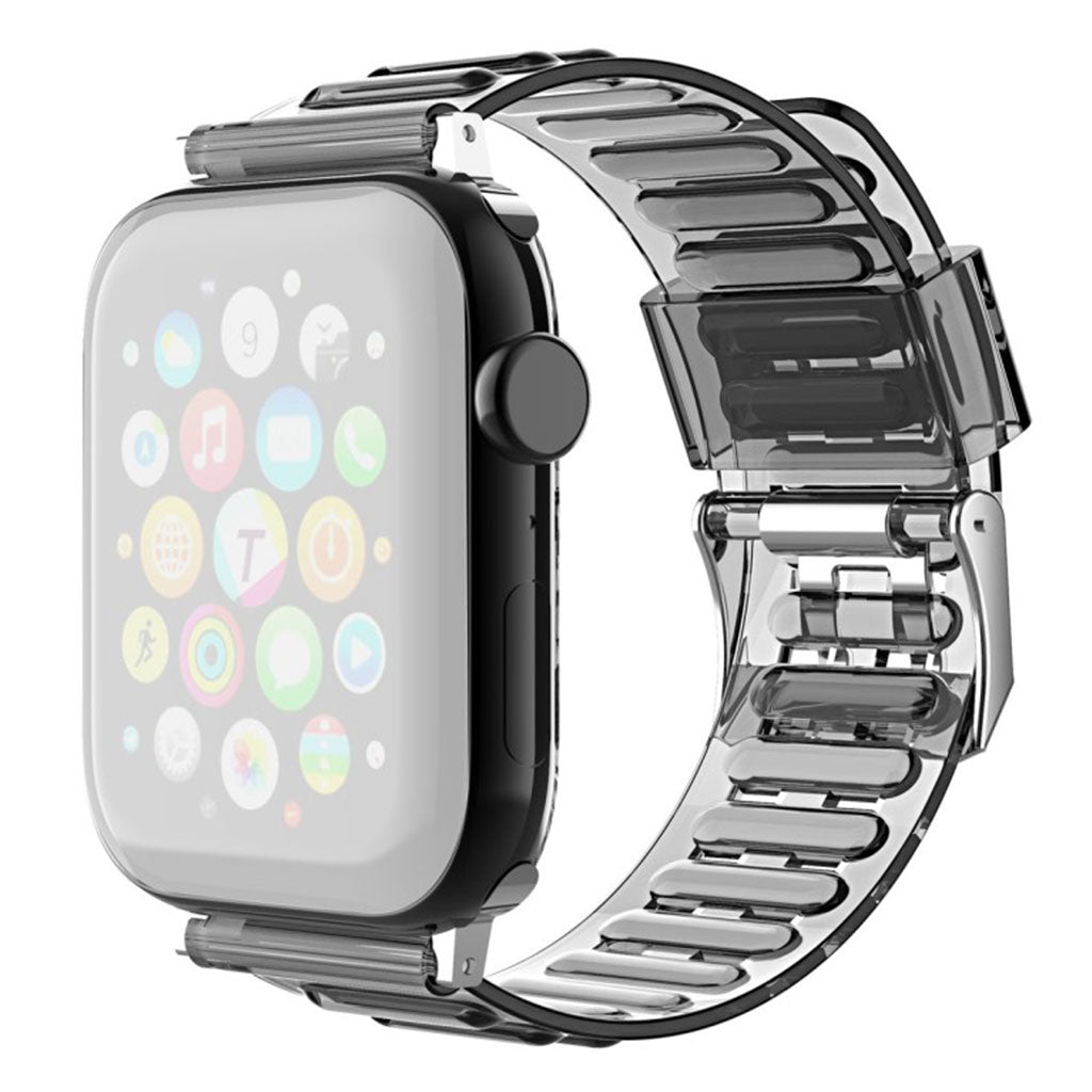 Universal translucent style watch band - Black#serie_3