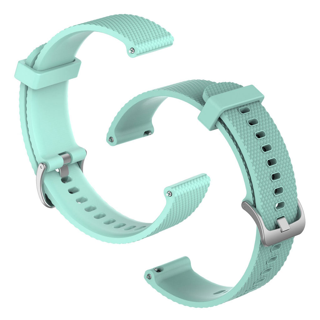 Universal textured silicone watch band - Teal Blue / Size: L#serie_8