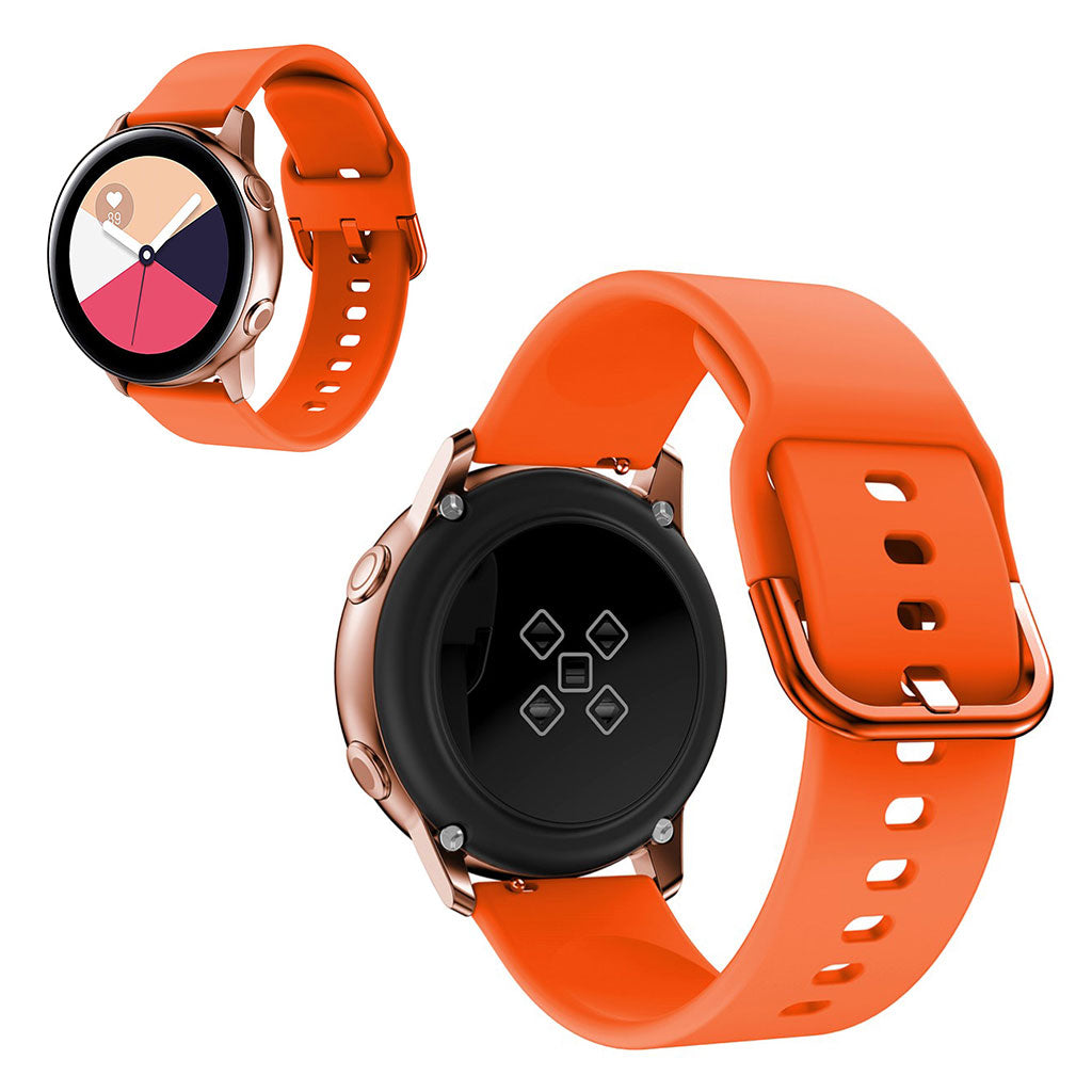 20mm Universal silicone watch band - Orange#serie_2