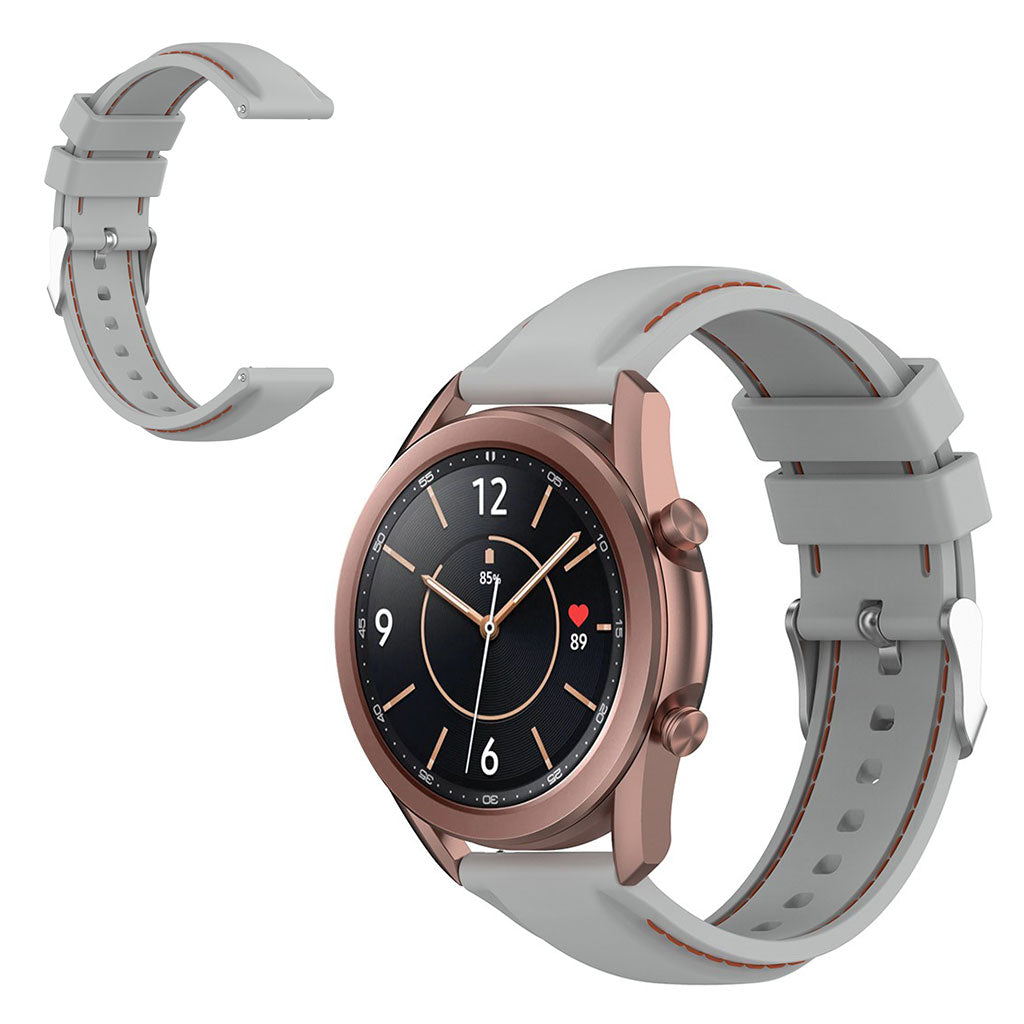 20mm Universal unique silicone watch band - Light Grey#serie_7