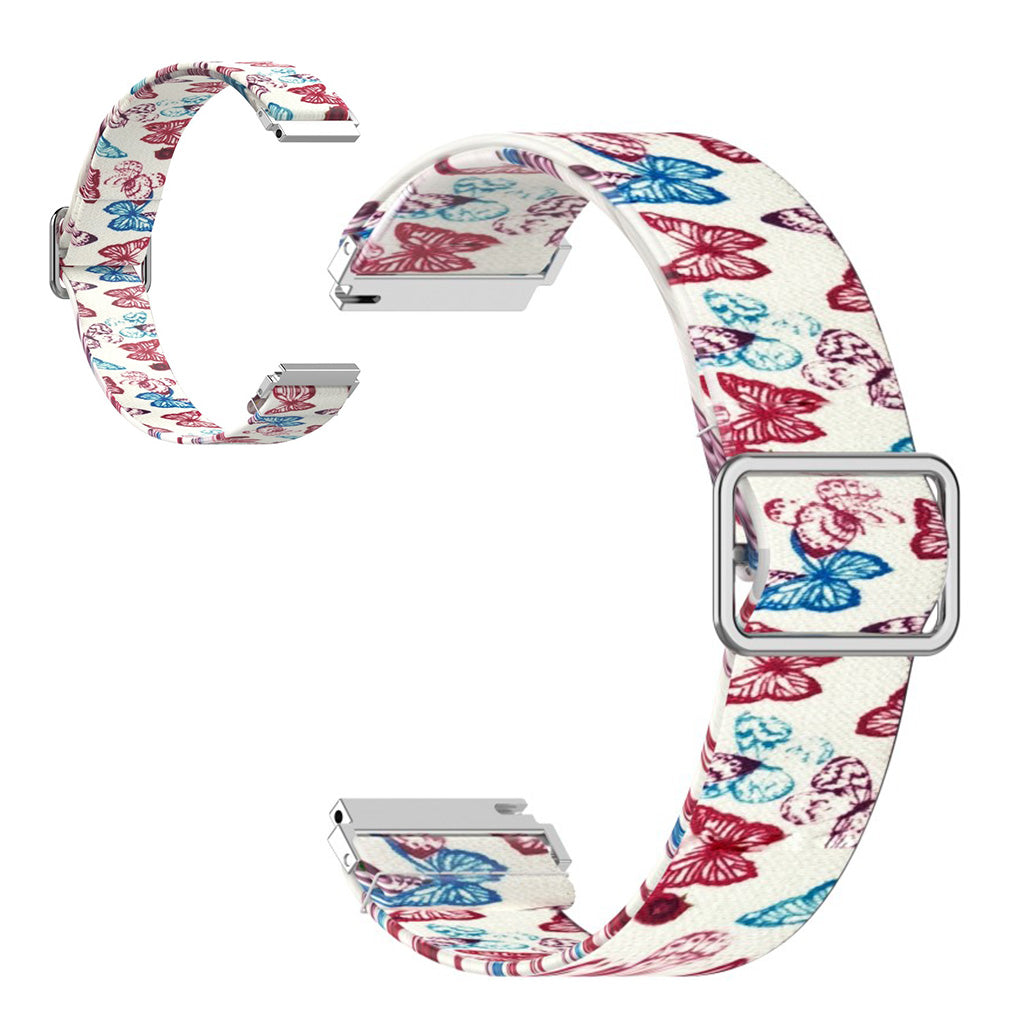 20mm Universal pattern printing nylon watch band - Butterfly#serie_5
