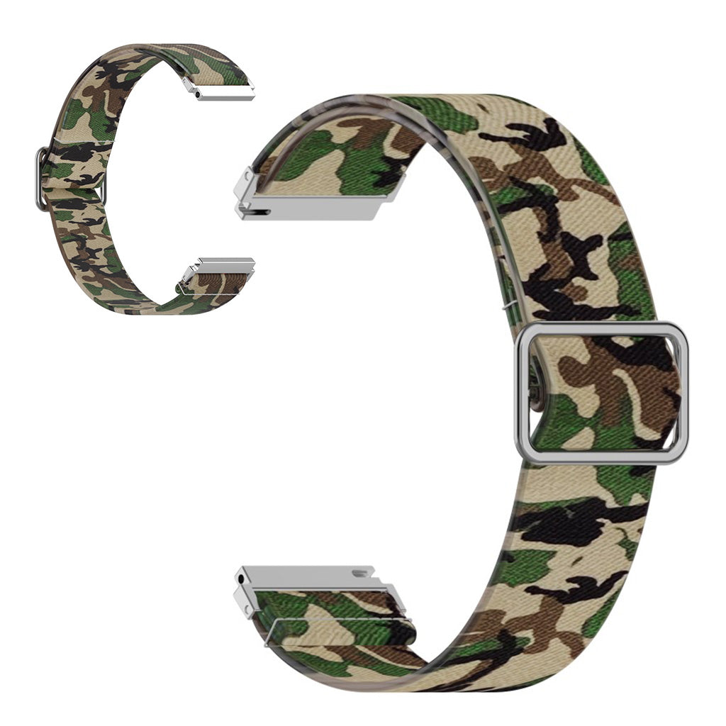 20mm Universal pattern printing nylon watch band - Camouflage Green#serie_9