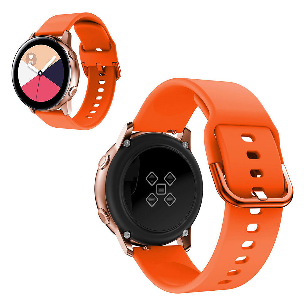 20mm Universal silicone watch band - Orange#serie_6