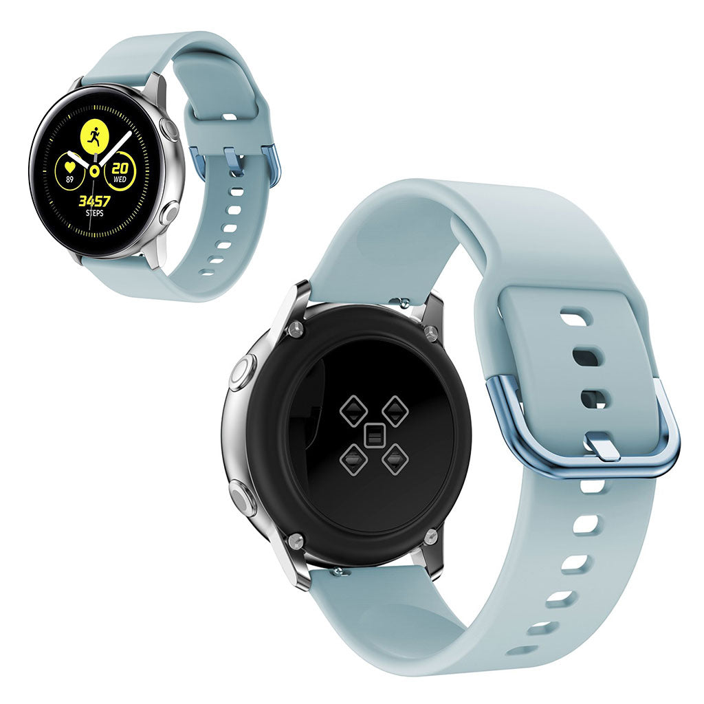 20mm Universal silicone watch band - Baby Blue#serie_8