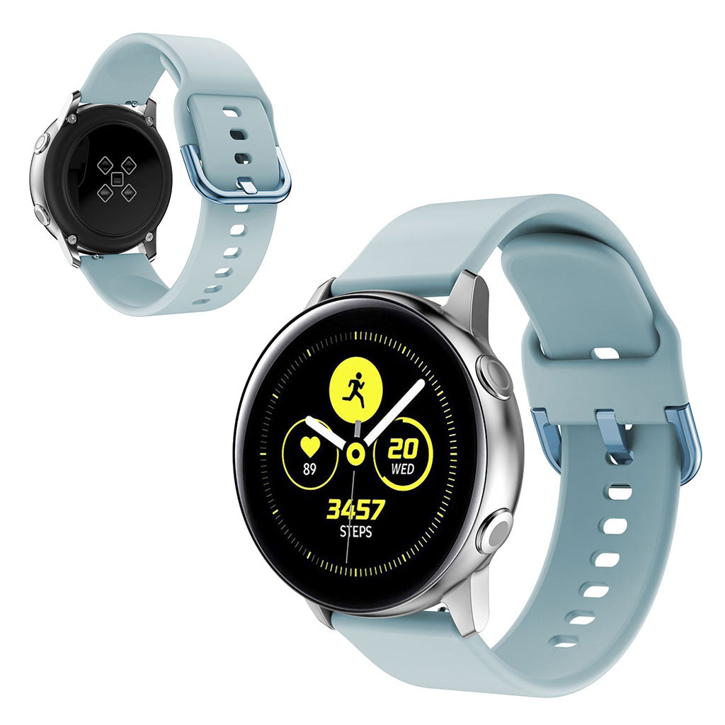 22mm Universal simple silicone watch band - Baby Blue#serie_8