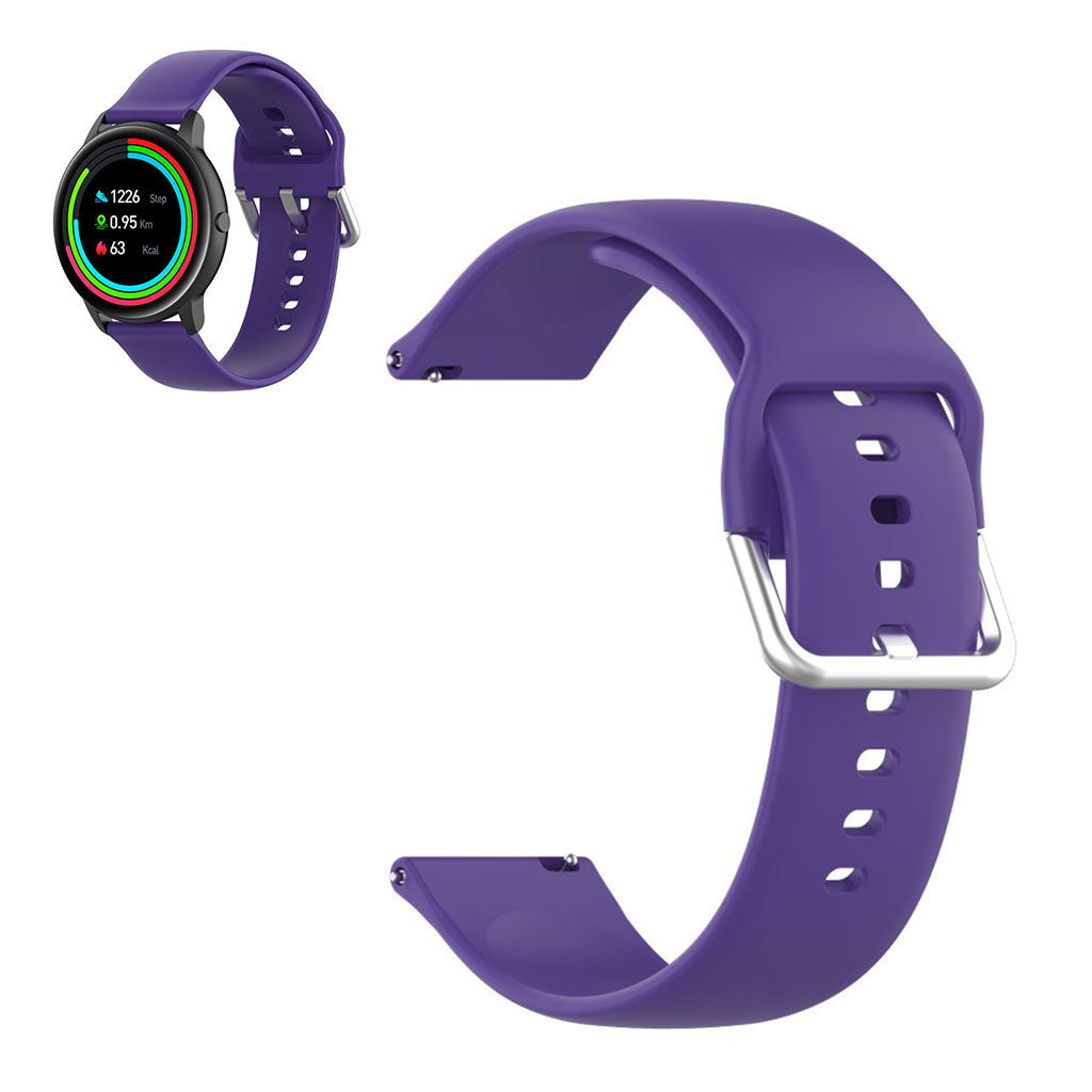 22mm Universal silicone sports watch band - Purple / Size: S#serie_14