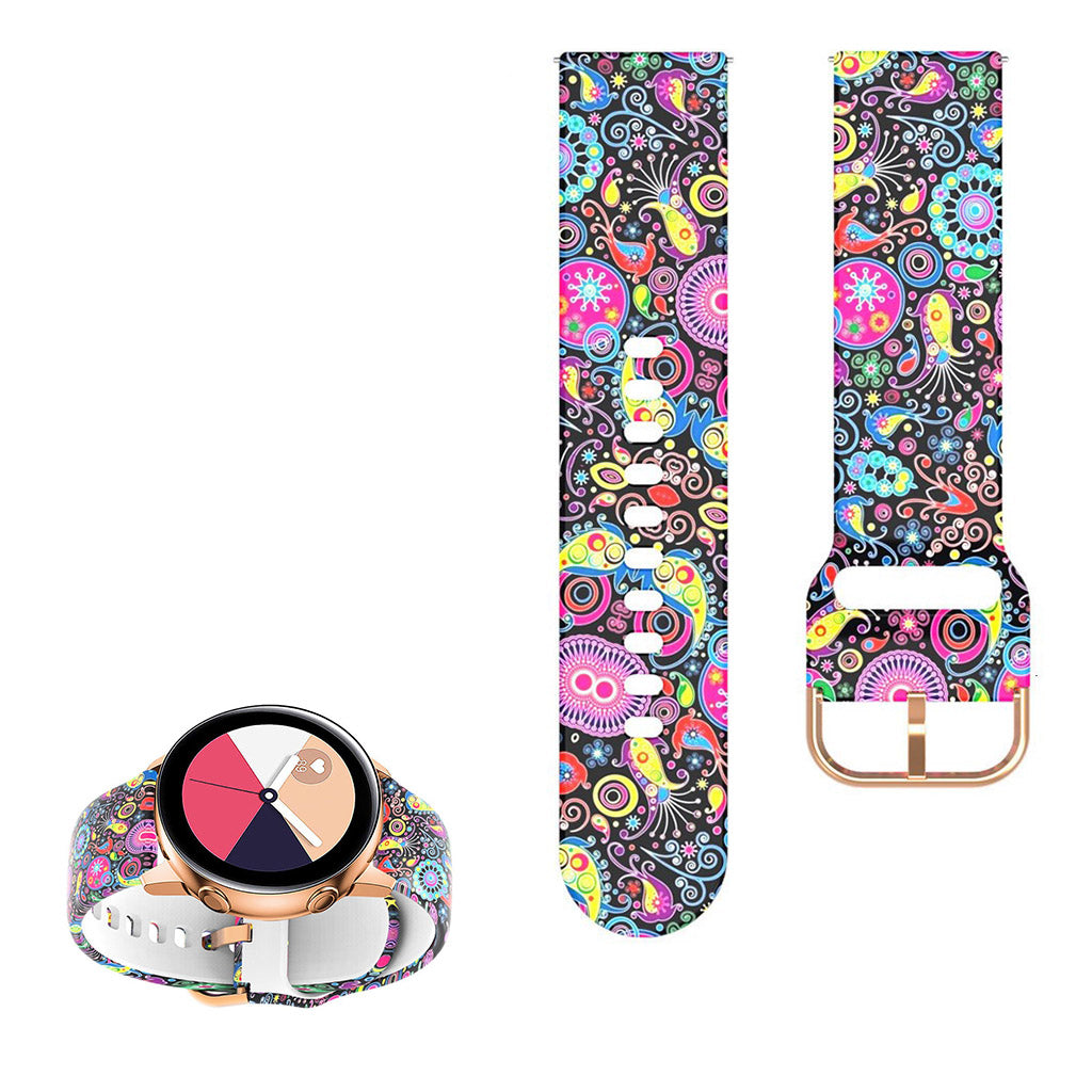 22mm Universal cool pattern silicone watch strap - Jellyfish#serie_22