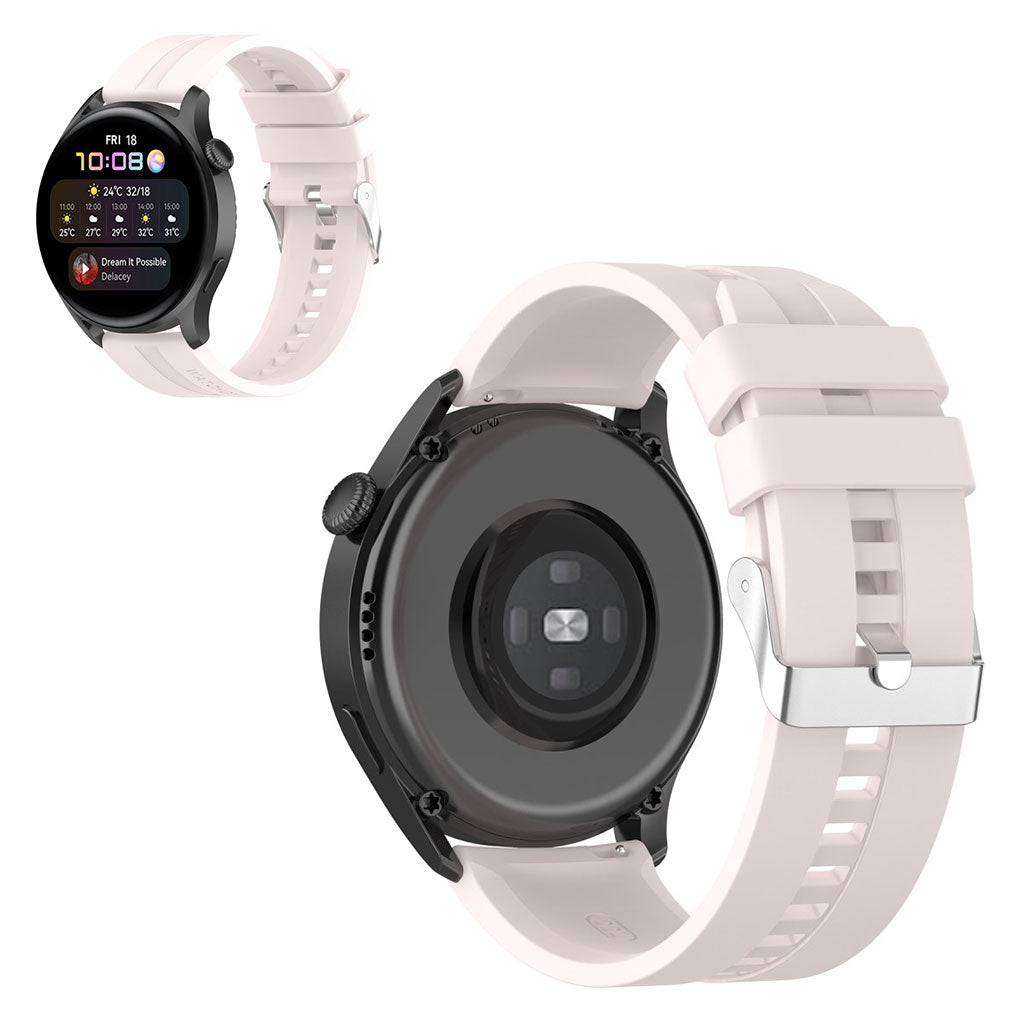 22mm Universal silicone watch strap - Light Pink#serie_10