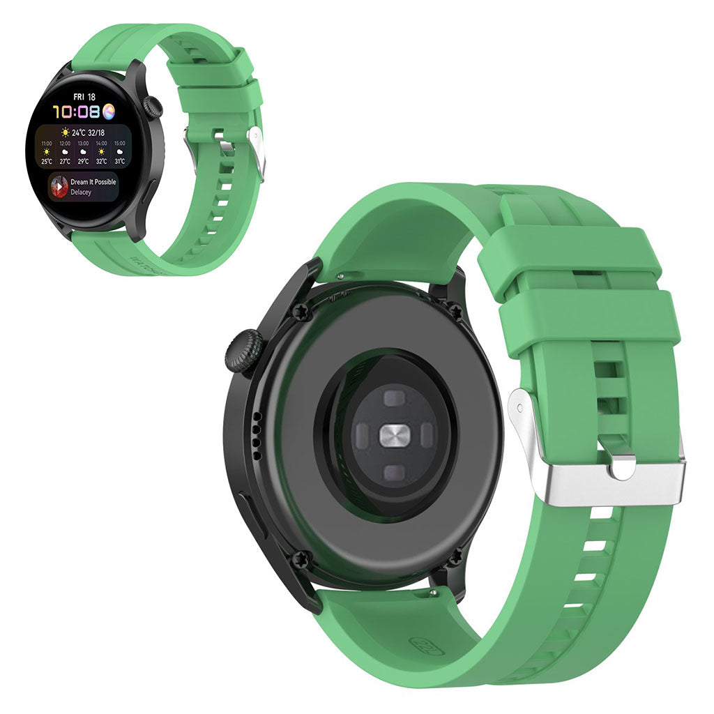 22mm Universal silicone watch strap - Green#serie_2