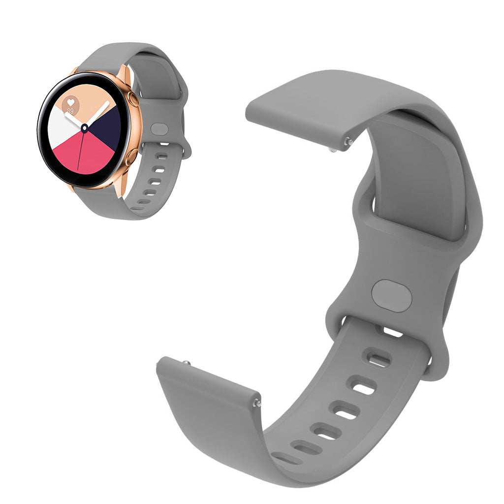 22mm Universal sport silicone watch strap - Grey#serie_5