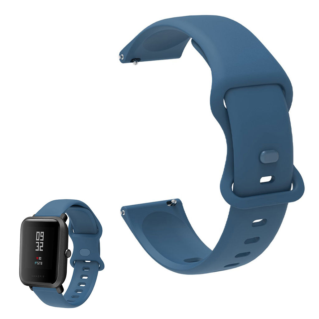 20mm Universal comfortable silicone watch strap - Blue#serie_10