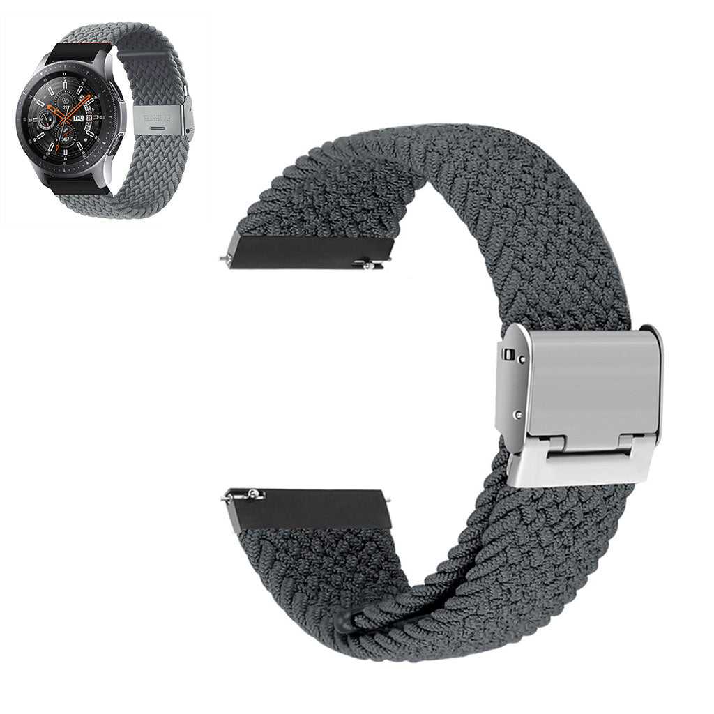 20mm Universal elastic nylon watch strap - Grey#serie_10