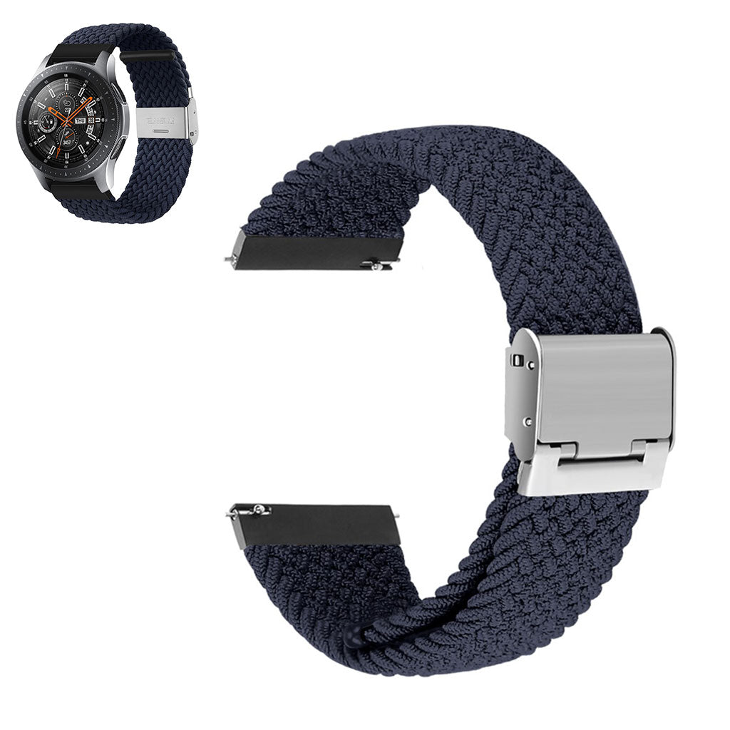 20mm Universal elastic nylon watch strap - Midnight Blue#serie_22