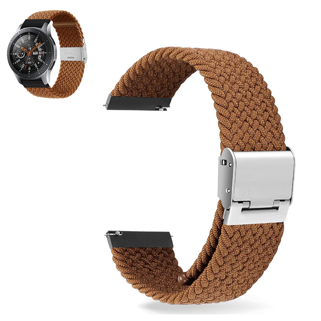 20mm Universal elastic nylon watch strap - Brown#serie_23