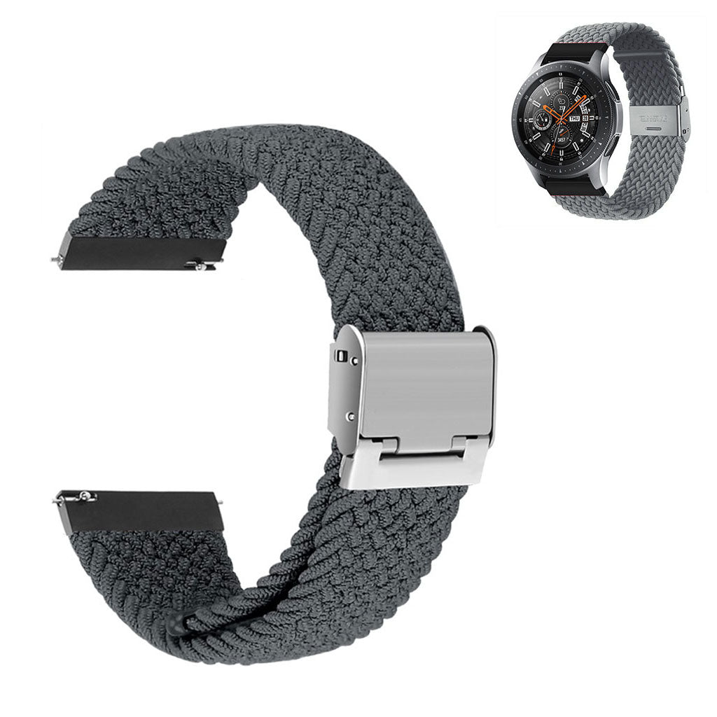 22mm Universal elastic nylon watch strap - Grey#serie_10