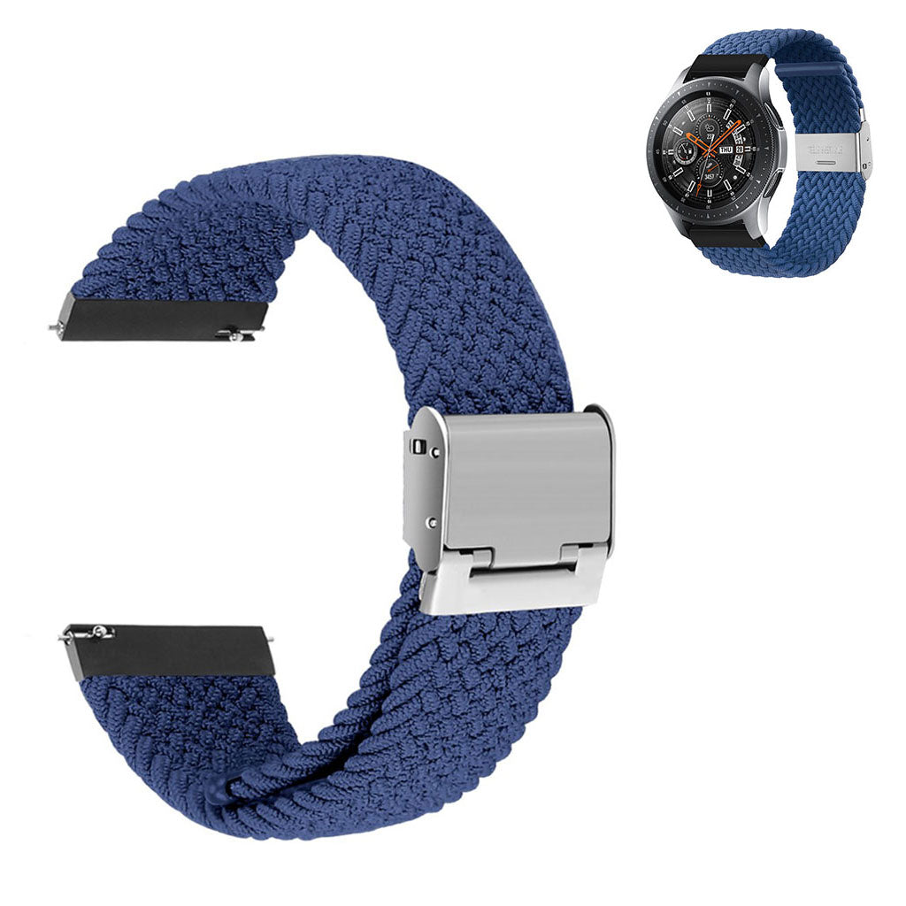 22mm Universal elastic nylon watch strap - Dark Blue#serie_16
