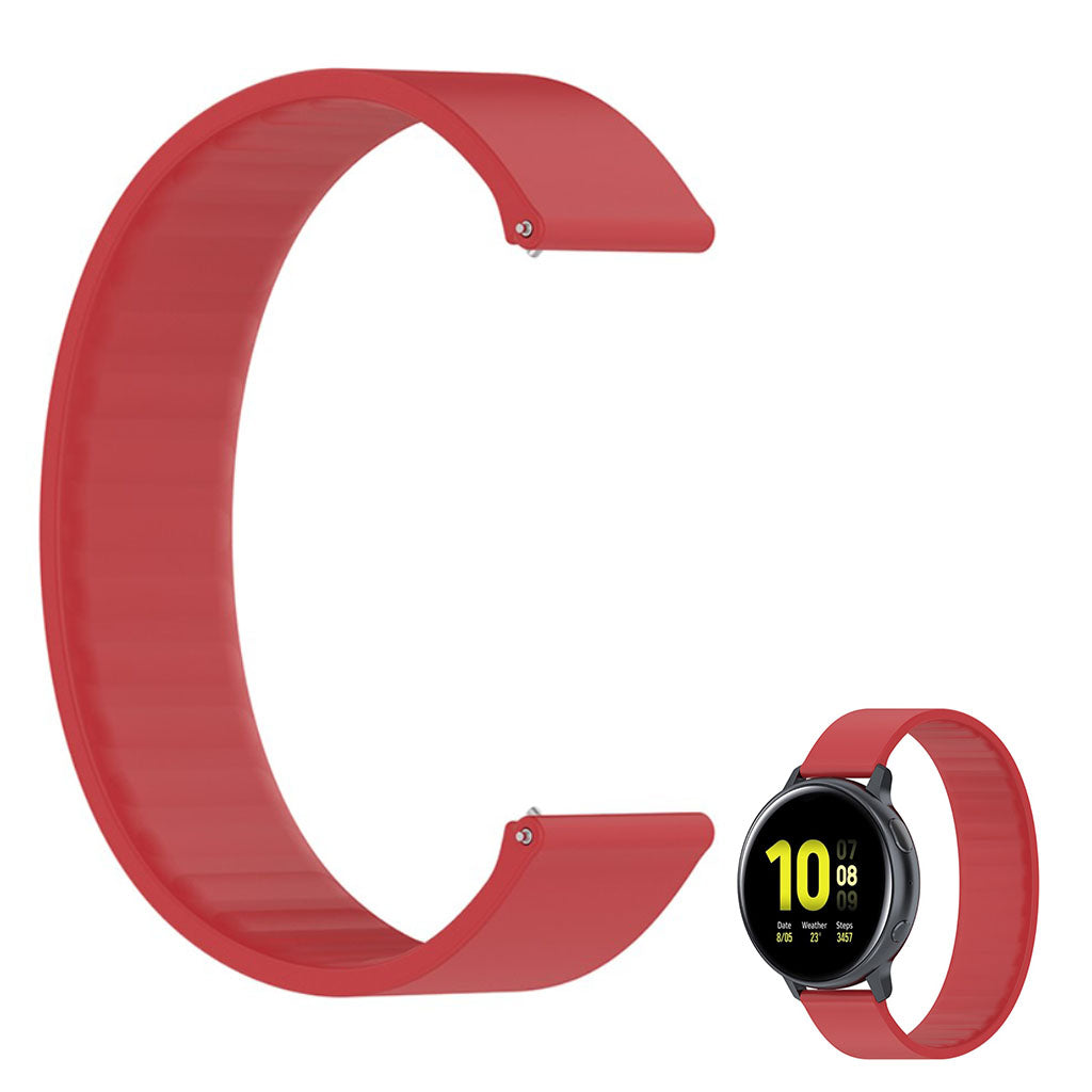20mm Universal elastic replacement silicone watch strap - Red / Size: 170mm#serie_8
