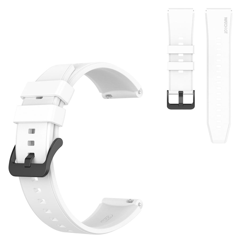 22mm Universal silicone watch strap - White#serie_2