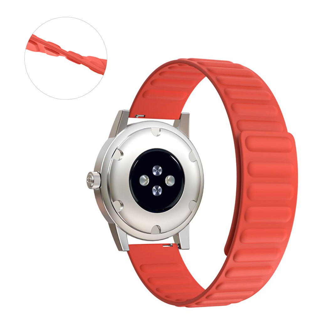 20mm Universal flexible silicone watch strap - Tangerine#serie_3