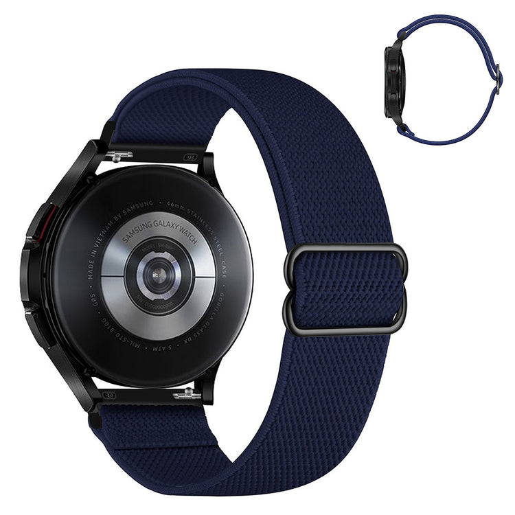 20mm Universal nylon elastic watch strap - Midnight Blue#serie_4