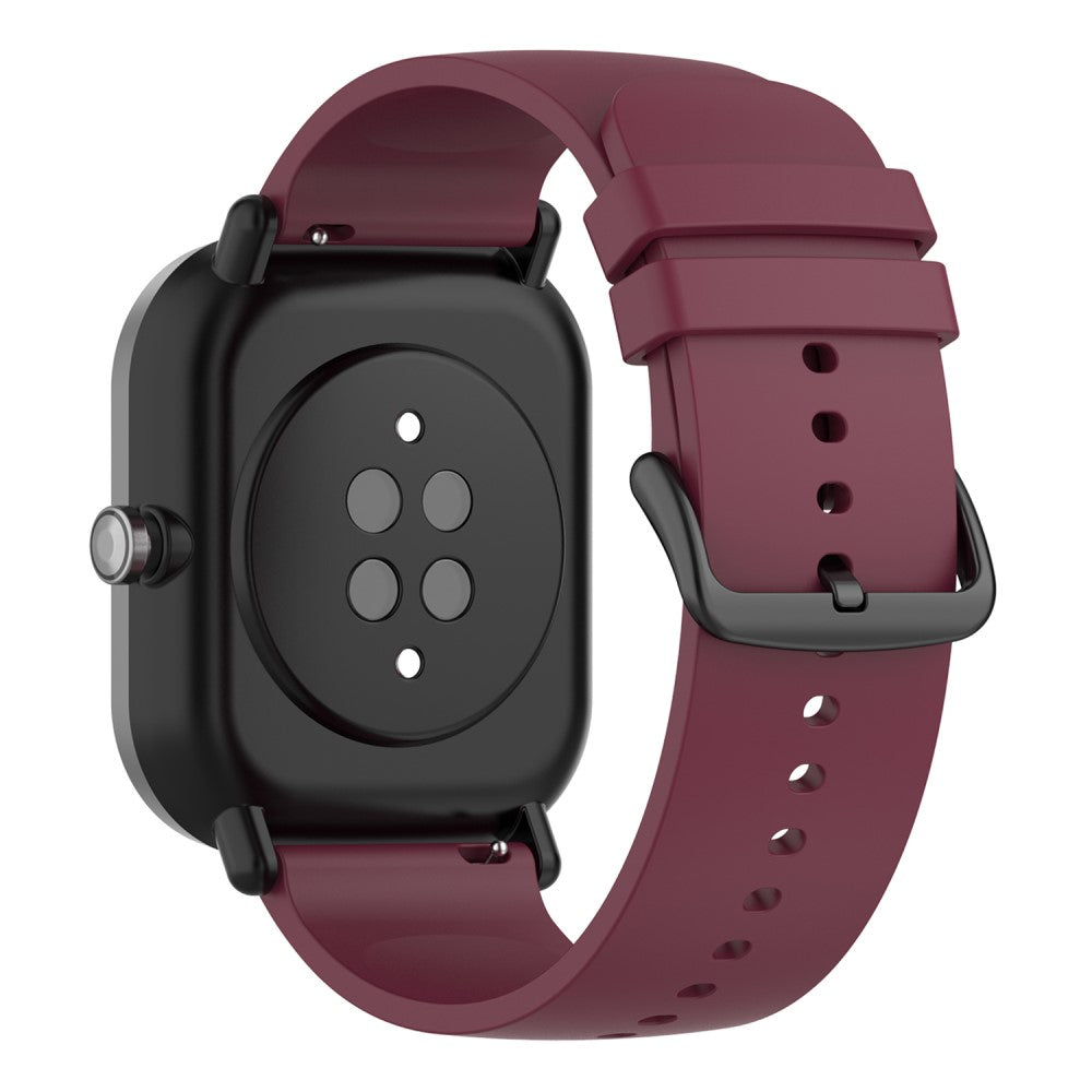 22mm Universal silicone watch strap - Wine Red#serie_10