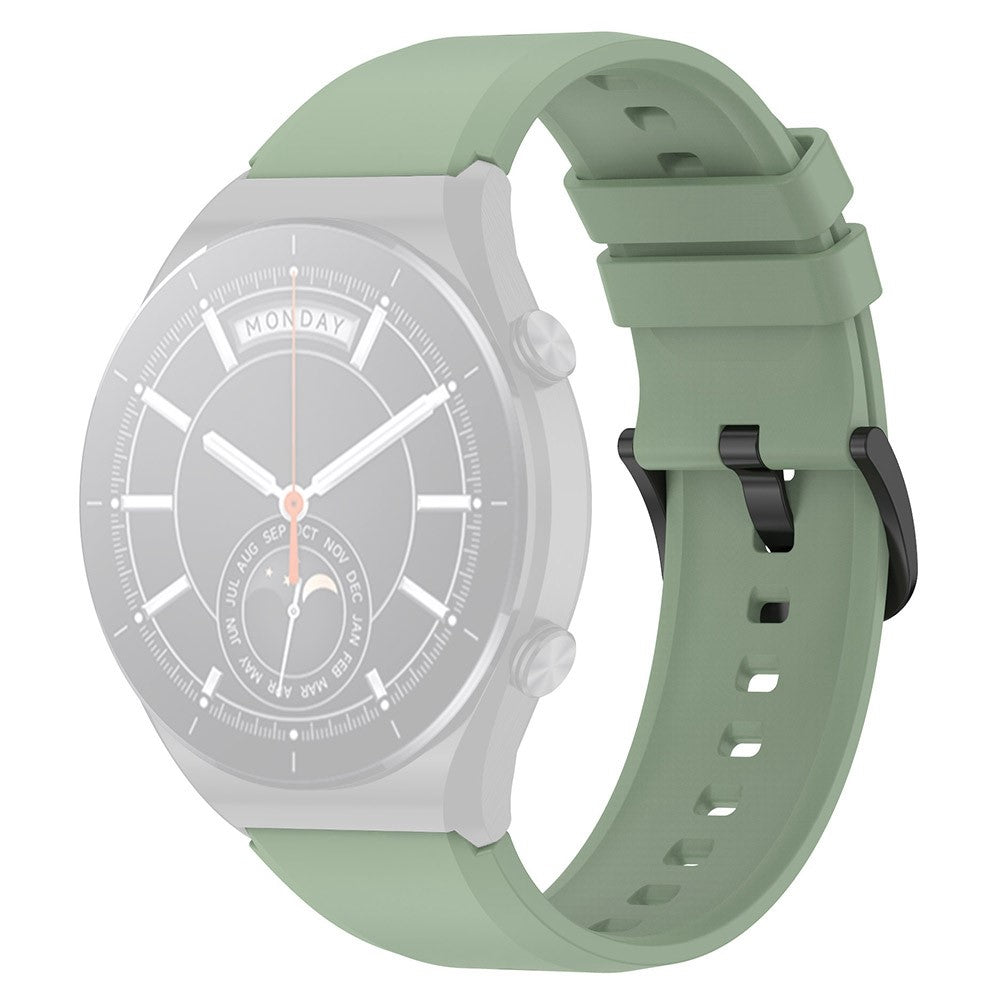22mm Universal simple silicone watch strap - Light Green#serie_3