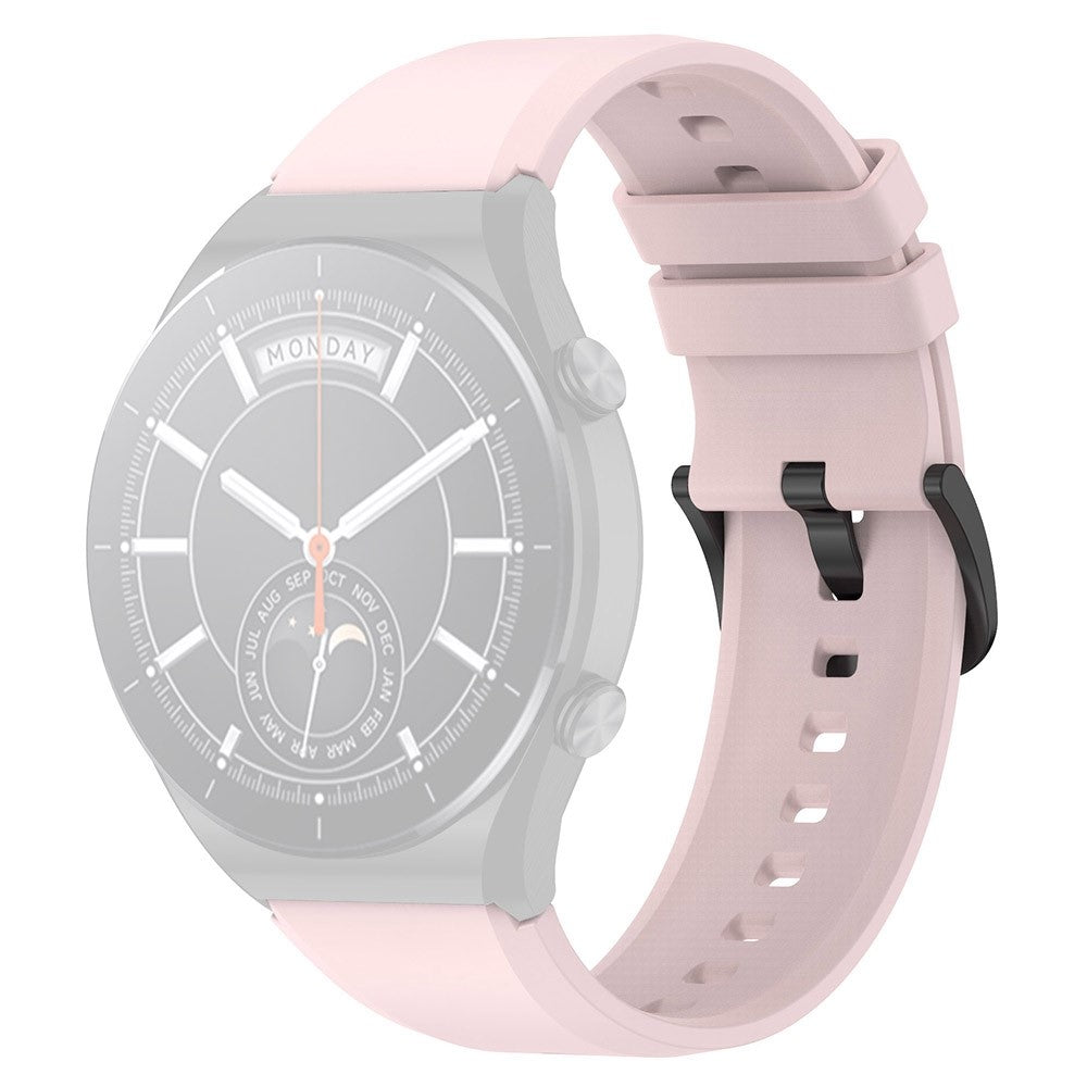 22mm Universal simple silicone watch strap - Light Pink#serie_7