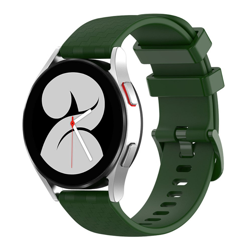 20mm Universal carbon fiber silicone watch strap - Army Green#serie_6