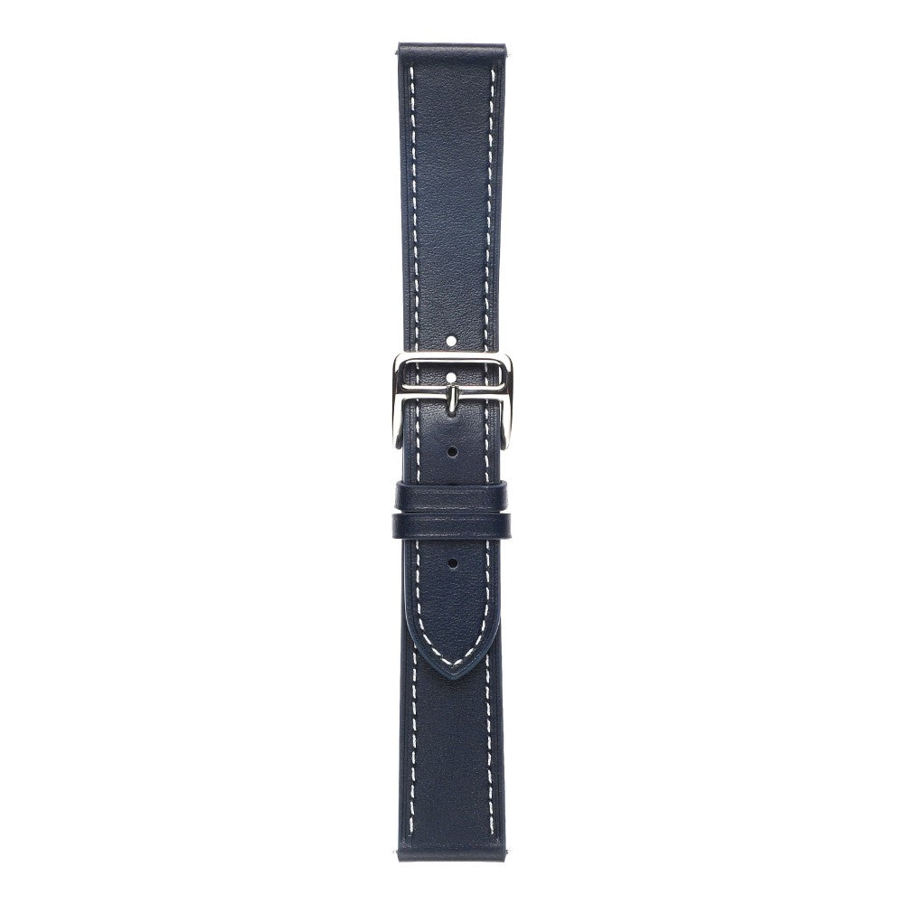 20mm Universal textured genuine leather watch strap - Midnight Blue#serie_9