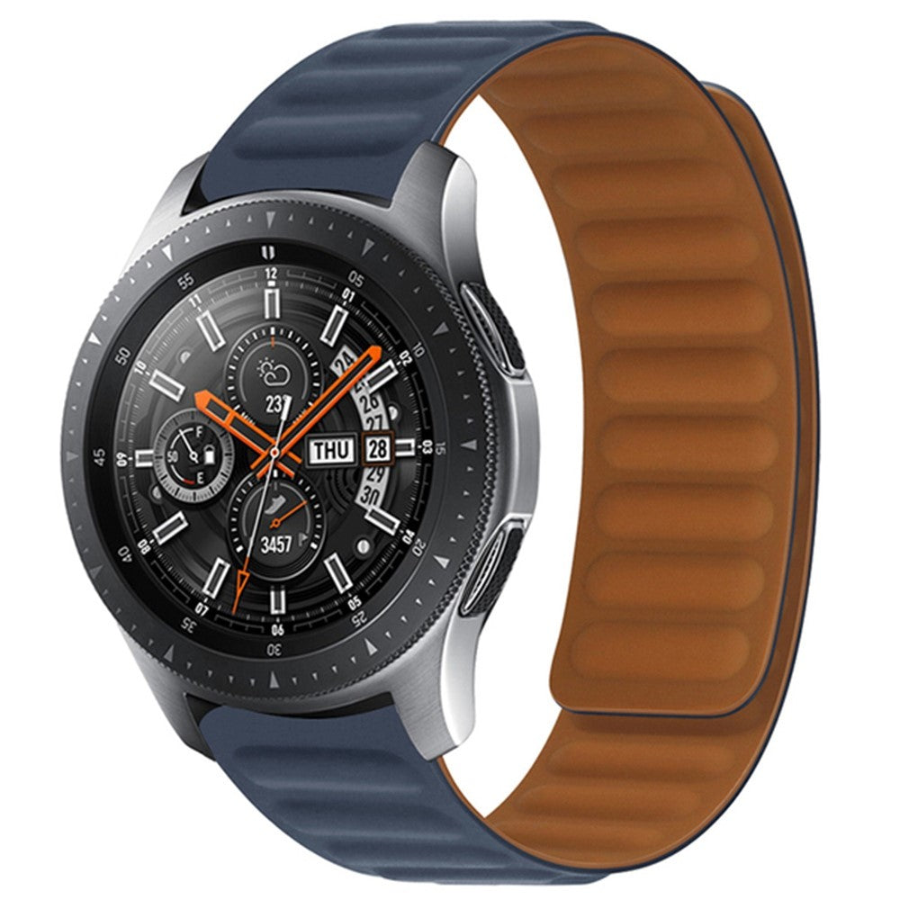 22mm Universal silicone magnetic lock watch strap - Indigo Blue#serie_25