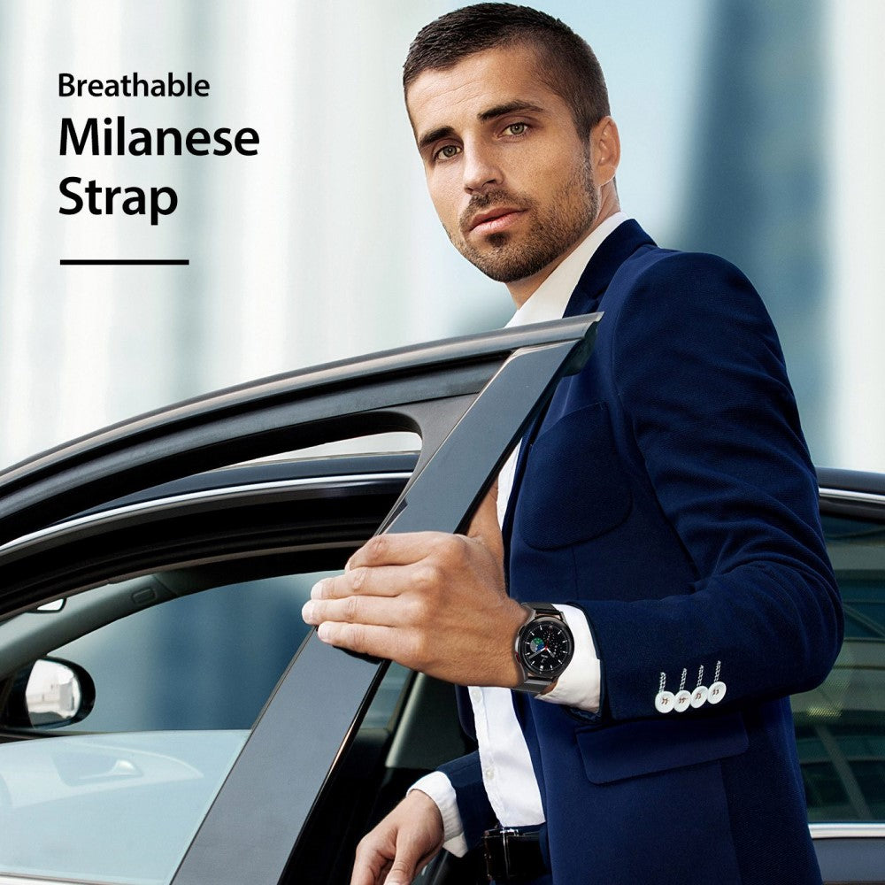 Meget flot Universal Metal Urrem - Sort#serie_1