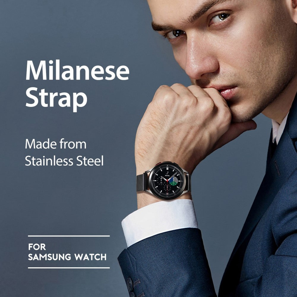 Meget flot Universal Metal Urrem - Sort#serie_1