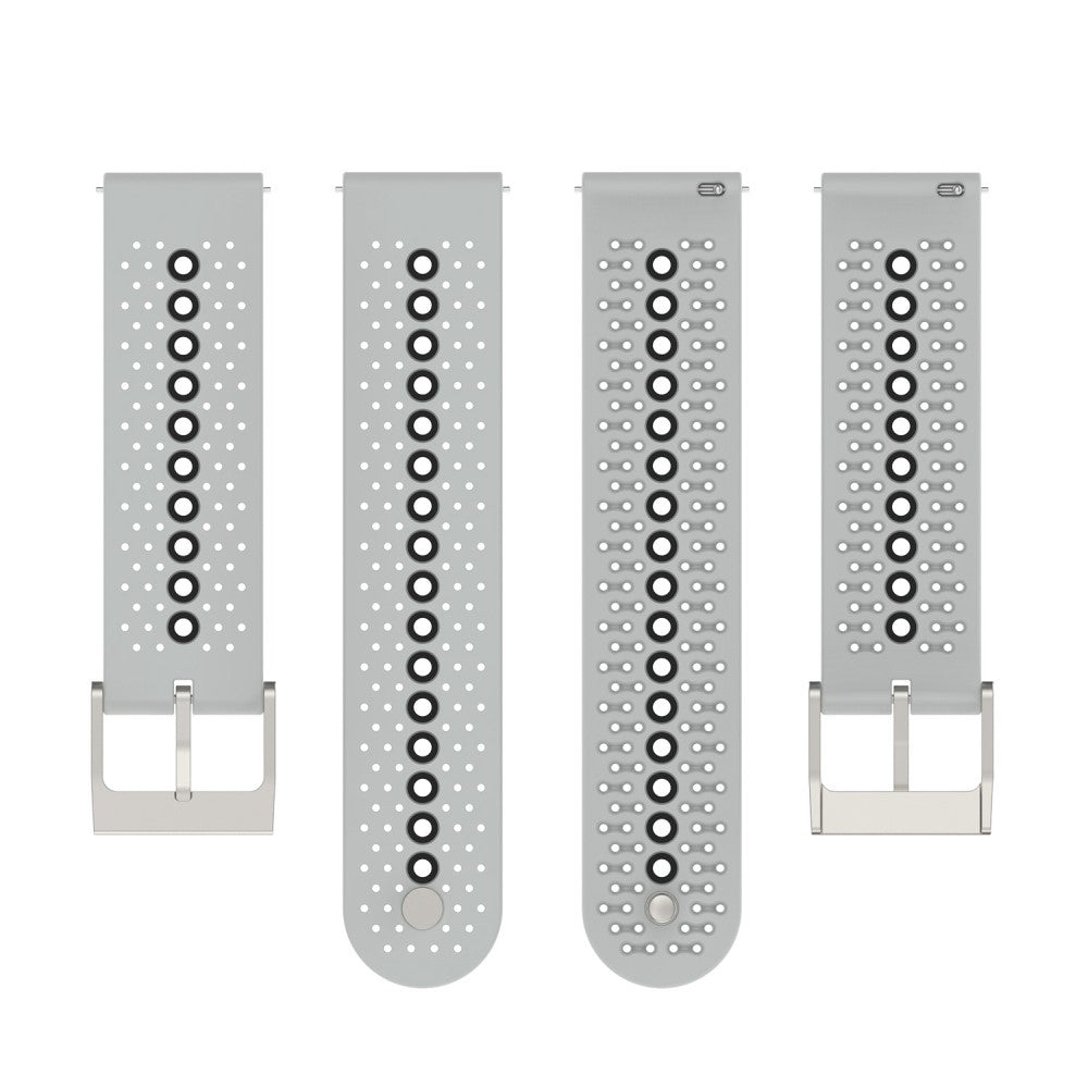 Meget hårdfør Universal Silikone Urrem - Sølv#serie_8