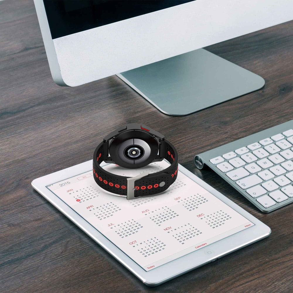 Meget hårdfør Universal Silikone Urrem - Sølv#serie_8