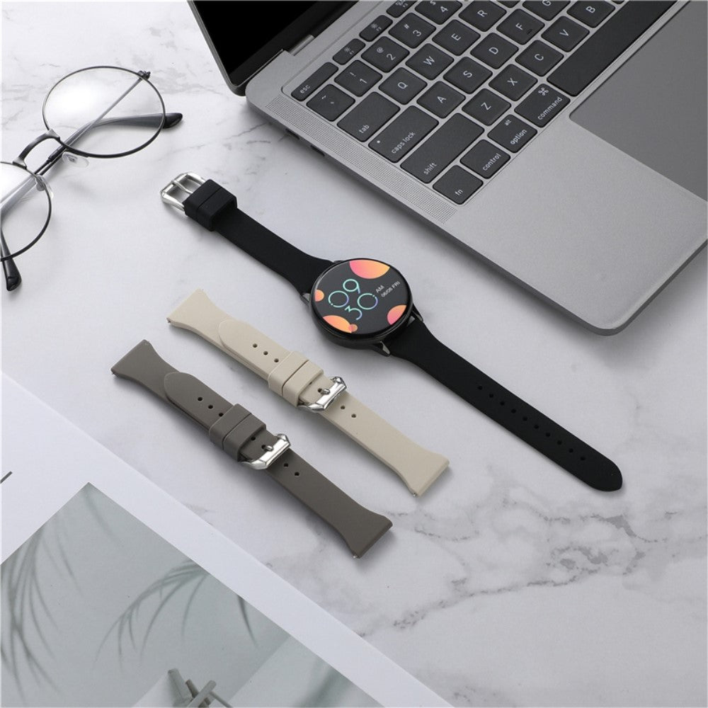 Smuk Universal Silikone Urrem - Sølv#serie_10