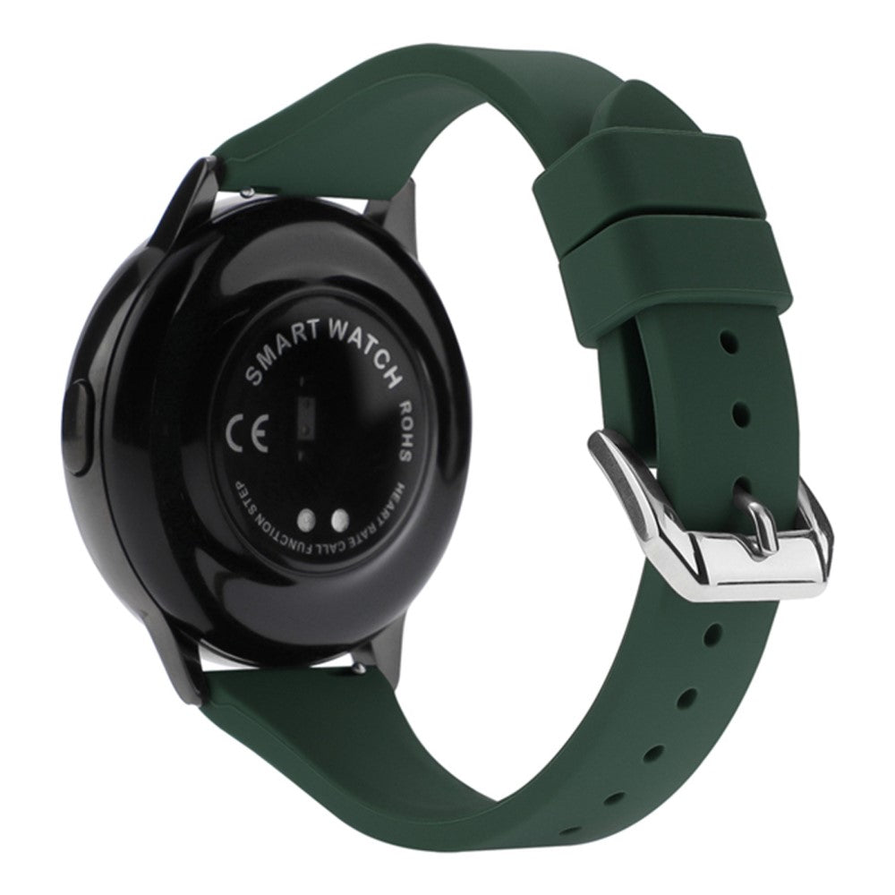 22mm Universal silicone watch strap - Dark Green#serie_13