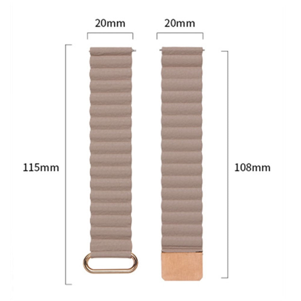 Super godt Universal Ægte læder Urrem - Brun#serie_9