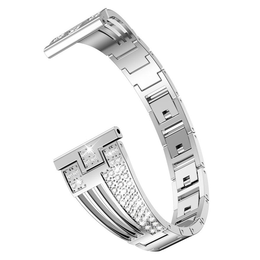 22mm Universal rhinestone decor watch strap - Silver#serie_5