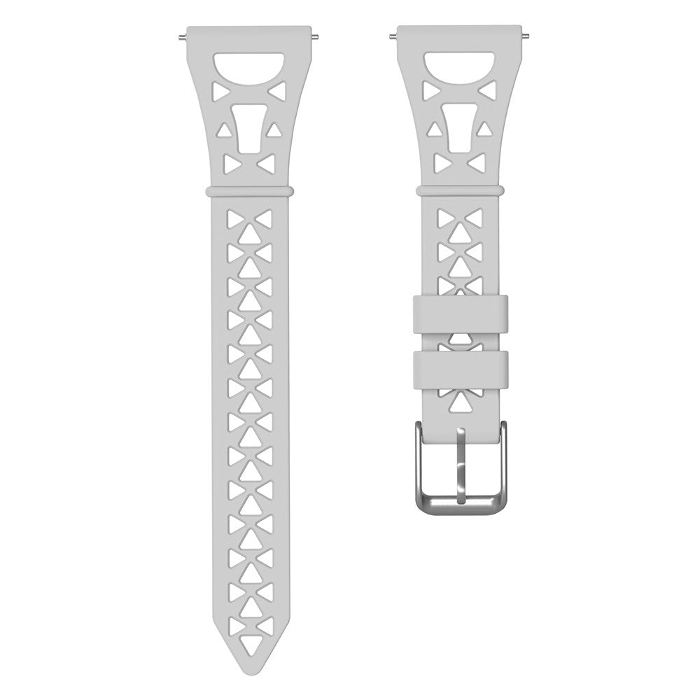 22mm Universal tower design silicone watch strap - Grey#serie_6