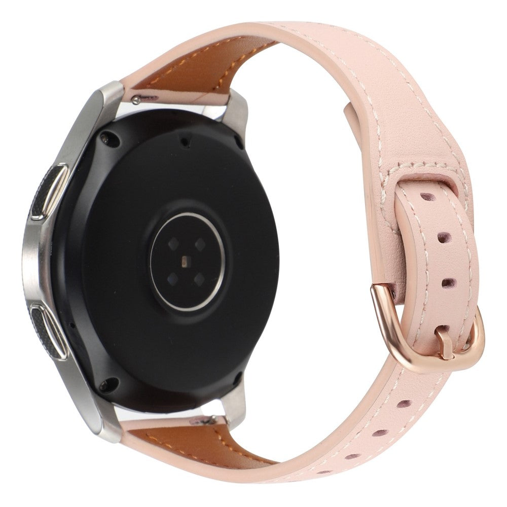 20mm Universal T-shape genuine leather watch strap - Pink#serie_2