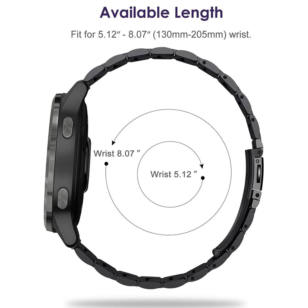 Helt vildt smuk Universal Metal Urrem - Sort#serie_2