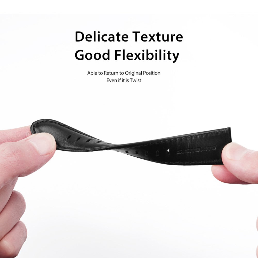 Super flot Universal Metal og  Kunstlæder Urrem - Sort#serie_1