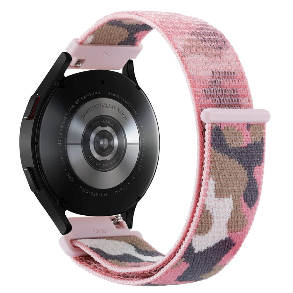 22mm Universal camouflage style nylonw watch strap - Pink#serie_2
