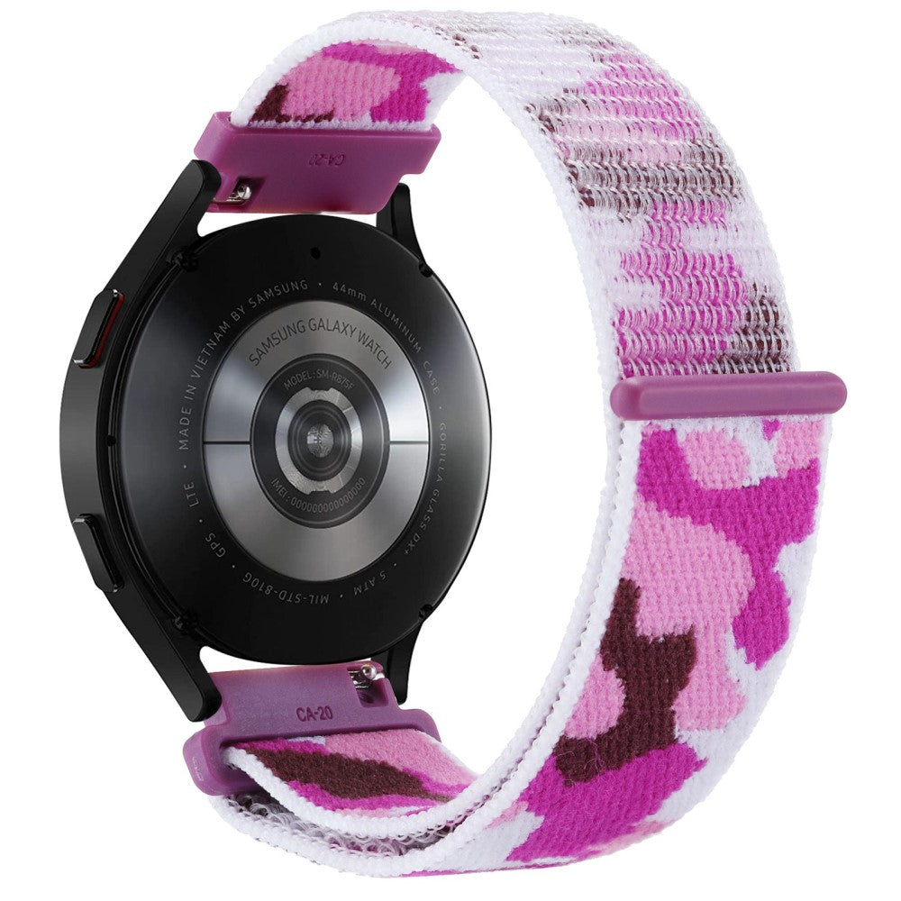 22mm Universal camouflage style nylonw watch strap - Purple#serie_8