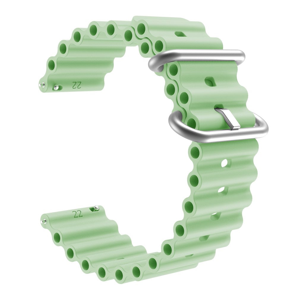20mm Universal silicone watch strap - Light Green#serie_11