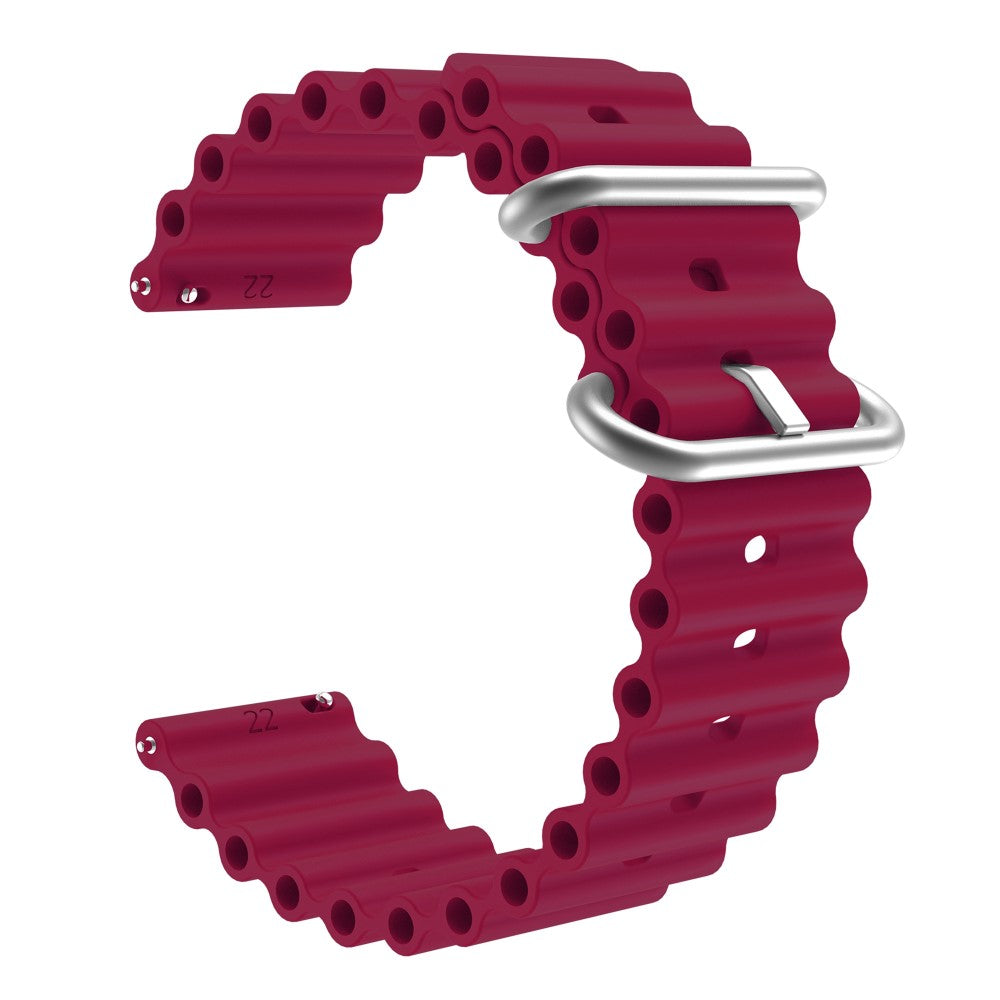 20mm Universal silicone watch strap - Wine Red#serie_8