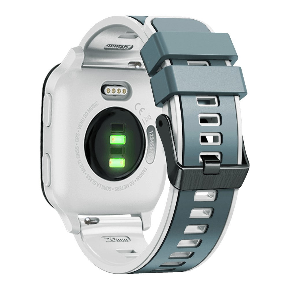 20mm Universal dual color watch strap - Blue / Grayish-white#serie_10